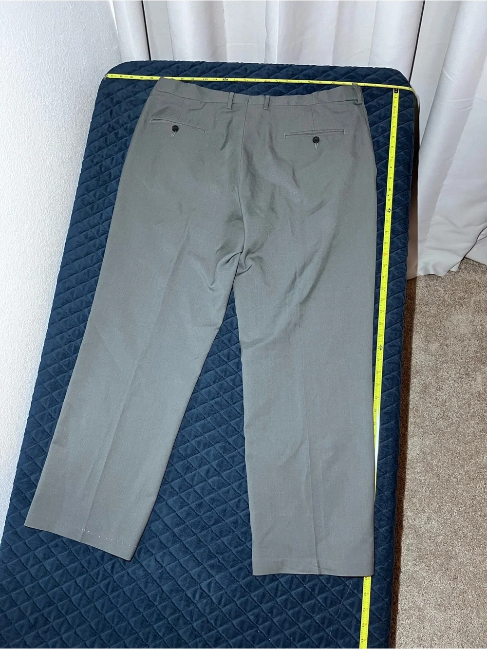 Haggar Men's Gray Dress Pants - Flat Front
